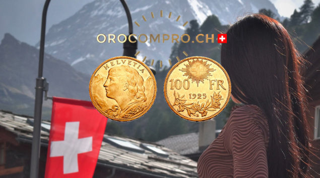 Moneta d’oro Swiss Vreneli